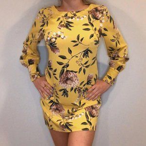 YELLOW FLORAL DRESS🌿